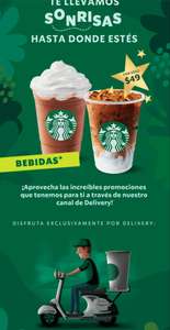 Starbucks: Bebidas seleccionadas a $49 por delivery