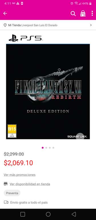 Liverpool: Final Fantasy Rebirth PS5 Deluxe