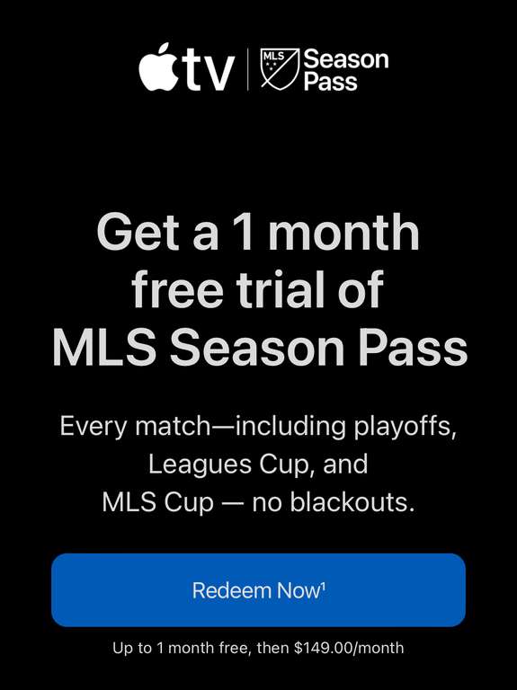 MLS Season Pass: 1 mes gratis con Adidas