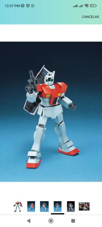 Amazon: Bandai Hobby HGUC 1/144 20 RGM-79 GM Mobile Suit Gundam Model Kit