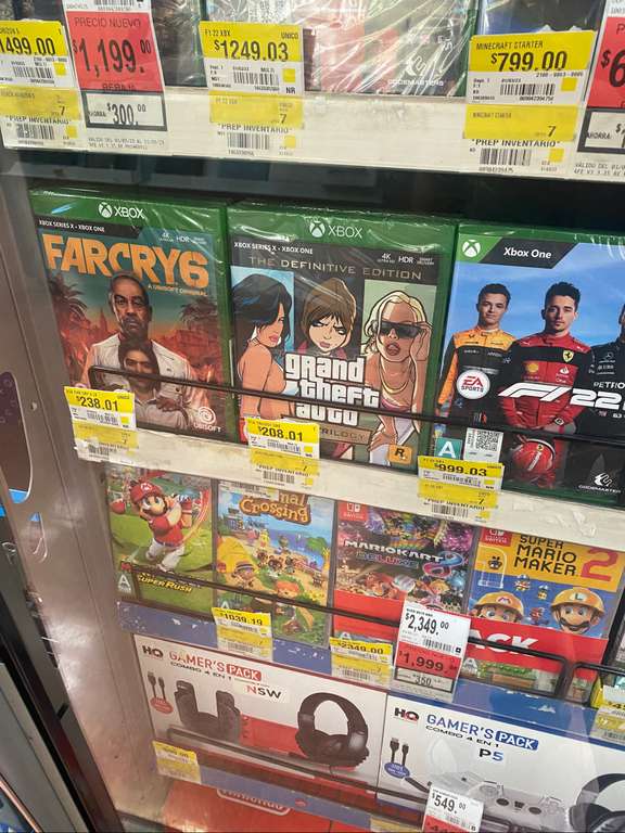Walmart: GTA trilogy ($208.01), Far Cry 6 ($238.01) para Xbox