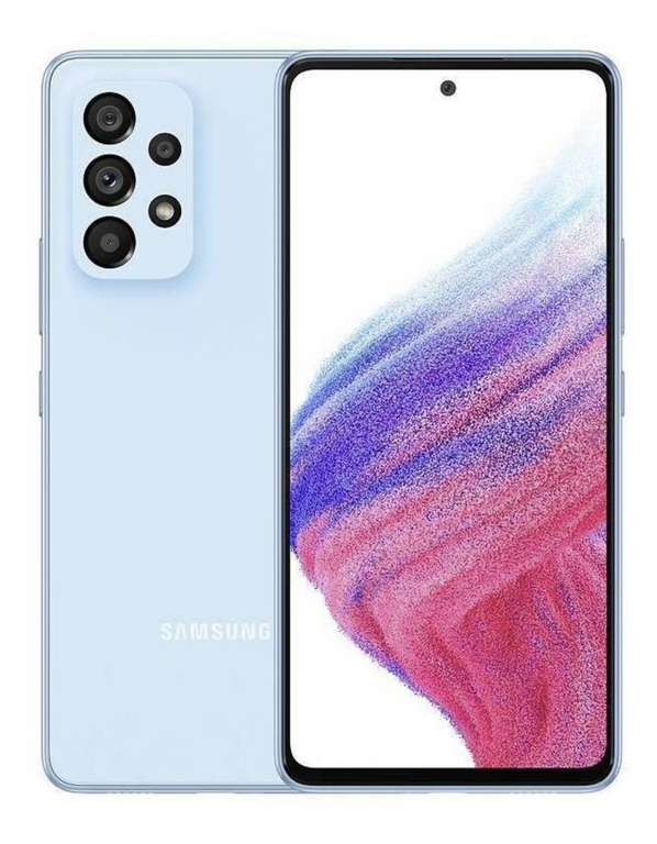 Mercado Libre: Samsung Galaxy A53 5G 128 GB awesome blue 8 GB RAM + Oferta del día + 10% extra Citibanamex + Hasta 18 MSI