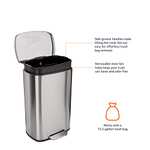 Amazon: Bote de basura de 50 litros, cierre suave.