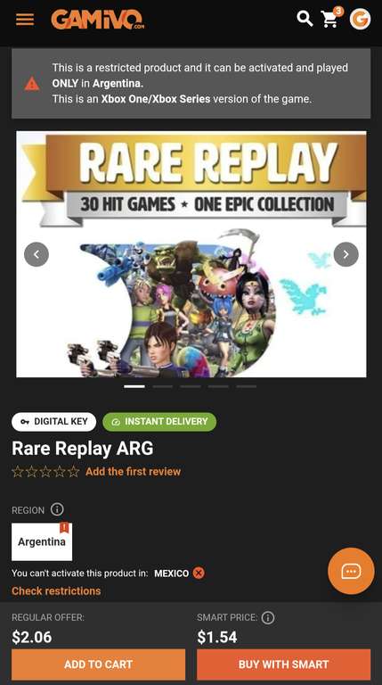 Gamivo: Rare Replay Xbox ARG