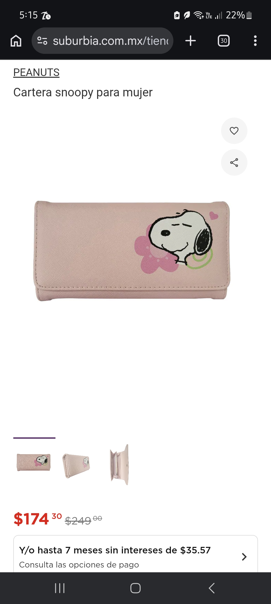 Suburbia: Cartera PEANUTS de Snoopy