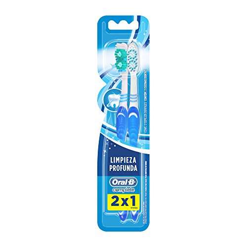 Amazon: Oral-B Complete Cepillo Dental, 2 Piezas (Colores surtidos, mínimo 3 piezas)