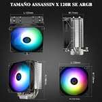 Amazon: Thermalright AssassinX120 SE ARGB CPU Air Cooler, AX120 SE ARGB (soporte para AM5 y LGA 1700)