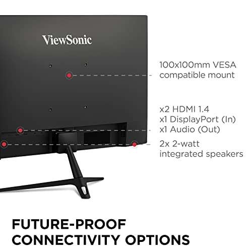 Amazon: Monitor Viewsonic Omni VX2428 24 Pulgadas, 165 Hz 0.5 ms 1080p IPS con FreeSync Premium,
