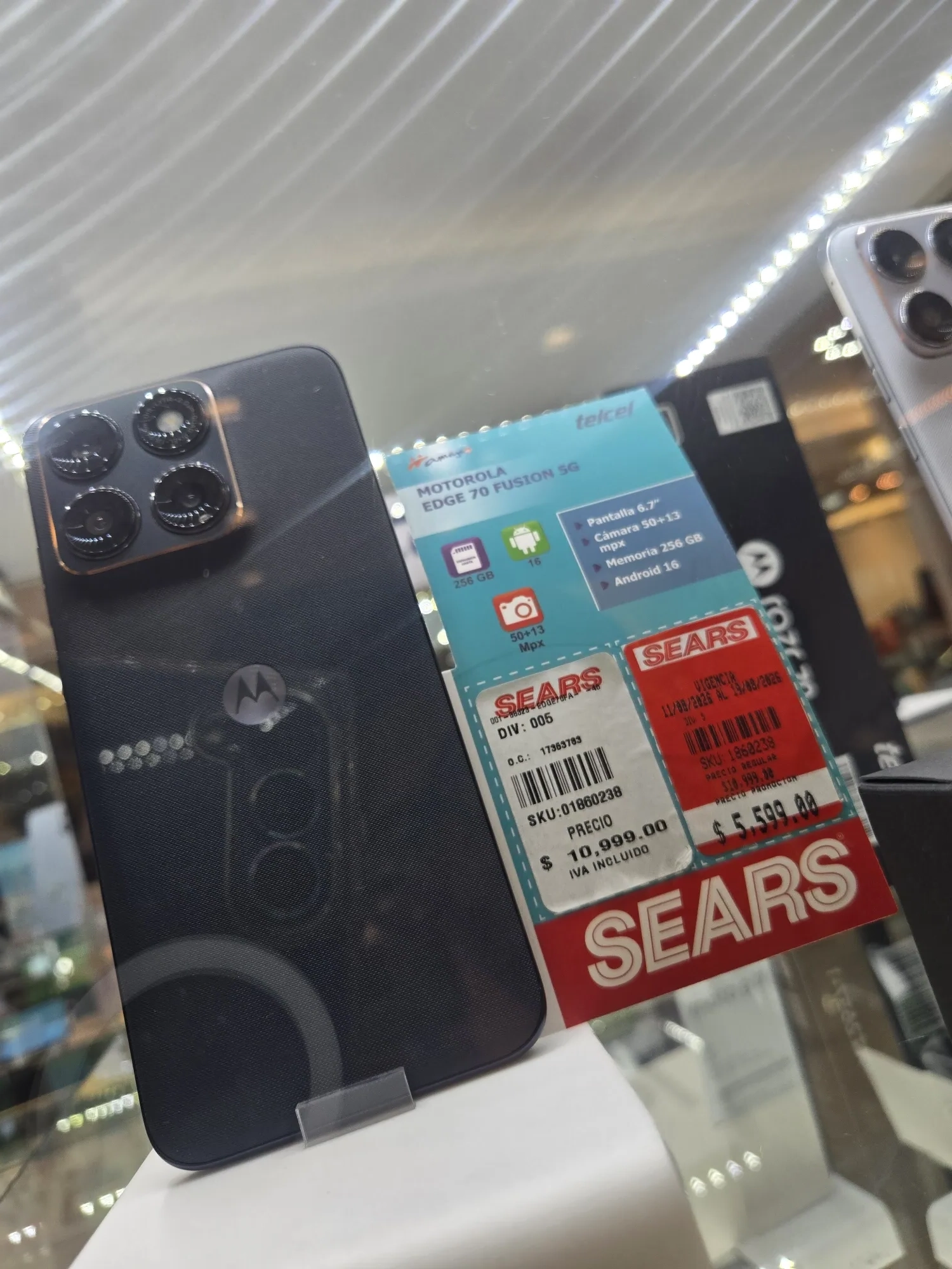 Sears lindavista: Celular motorola edge 70 fusion