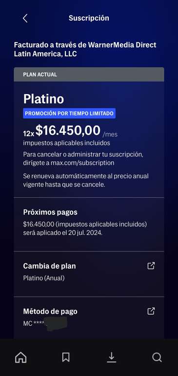 MAX Platino $73 (Método Colombia)