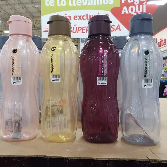 Soriana: Botella Tupperware de 1L a $50 usando 50 puntos 
