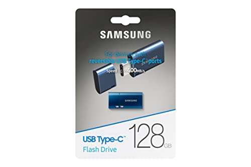Amazon: SAMSUNG Unidad Flash USB Type-C, 128 GB, transfiere 4 GB en 11 Segundos, velocidad de Lectura 400 MB/s, Compatible con USB 3.0/2.0