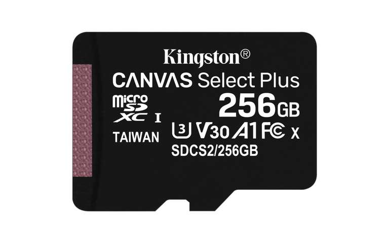 CyberPuerta: Memoria Micro SDXC Kingston de 256 GB Canvas Select Plus UHS-I Clase 10