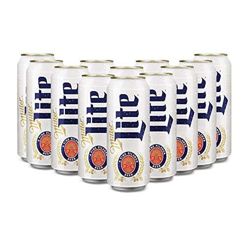 Amazon: Cerveza Miller Lite 12 Latas de 710ml | Urge comprar estos elementos básicos para las fiestas | envío gratis con Prime