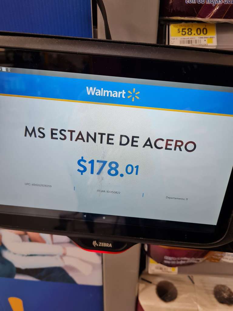 Walmart: Estante de acero