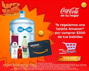 Coca-Cola regala tarjeta de Amazon de $200 al comprar $300 de sus productos en línea