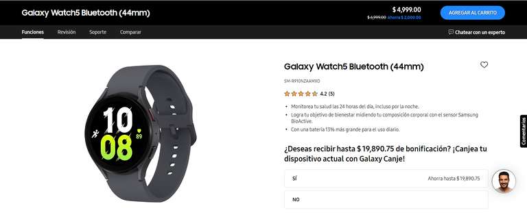 Galaxy Watch 5 (44mm) Tienda oficial de Samsung México