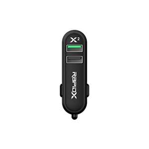 Amazon: RapidX X2 Black 2 Port Car Charger Standard Nintendo Switch