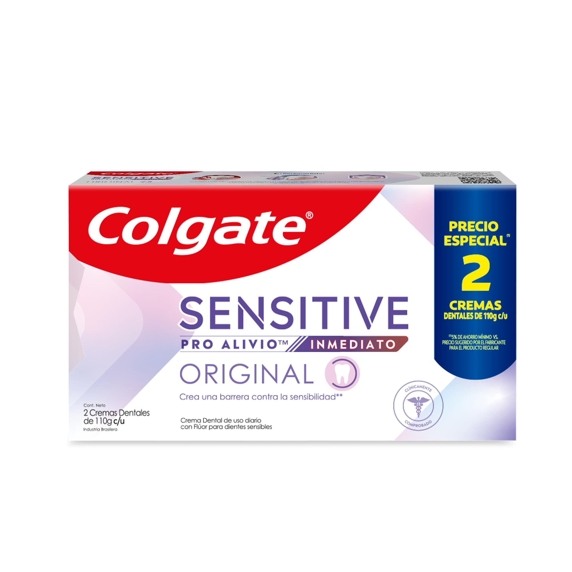 Amazon: Colgate Pasta Dental para Dientes Sensibles Original 2 x 110g