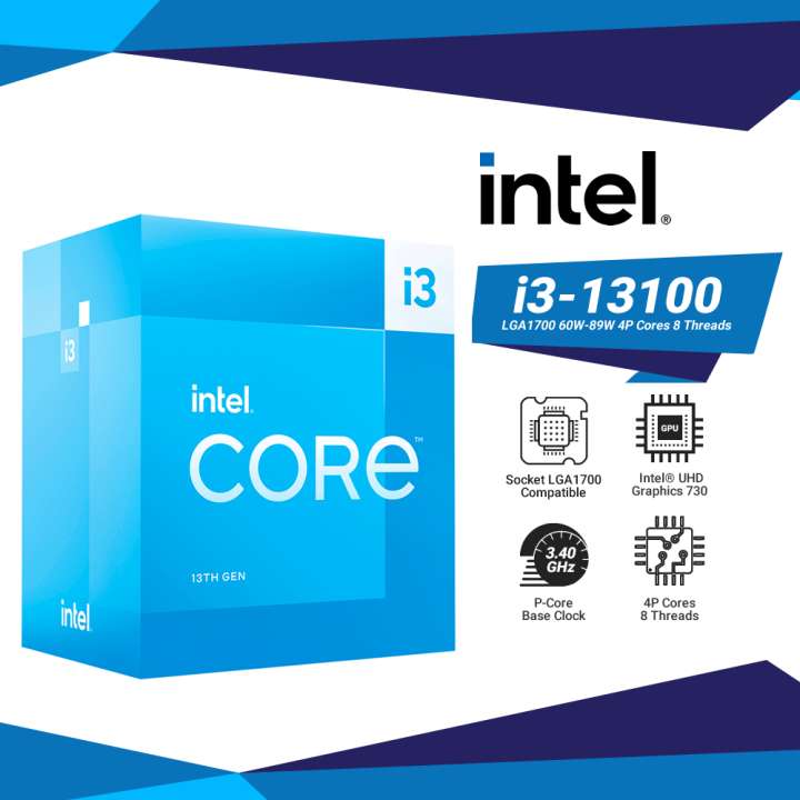 Cyberpuerta: Procesador Intel Core i3-13100 (gráficos integrados)