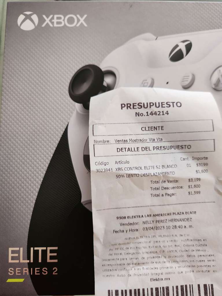 Control Xbox Élite Series 2 en Elektra