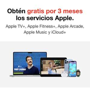 Desde 1 hasta 3 meses Servicios de Apple gratis (Apple Tv, Fitness+, Arcade, Music y iCoiud+) | Leer descripción