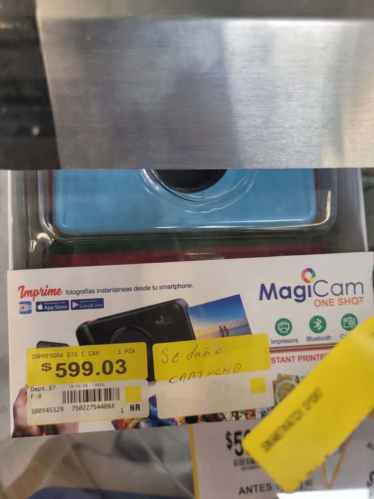 Cámara impresora MagiCam en liquidación en Walmart