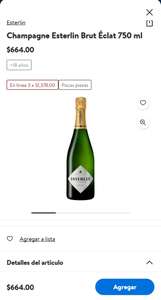 Walmart : Champagne Esterlin Brut 750 ml - Tijuana galerías