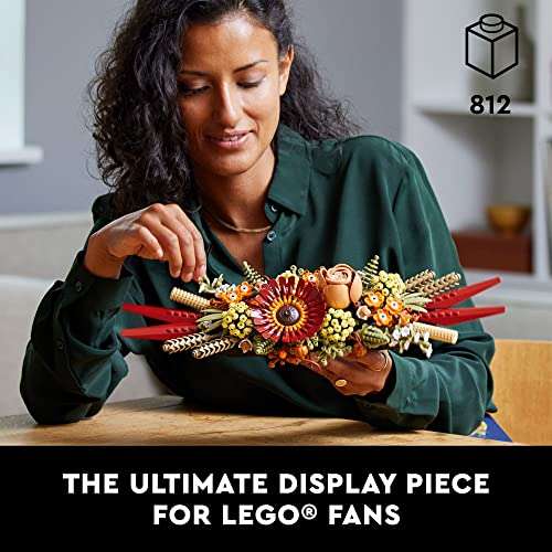 Amazon: Lego Icons 10314 Centro de Flores Secas 812 Piezas