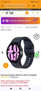 Doto: Samsung galaxy watch 6 40 mm (pagando con Mercado Pago)