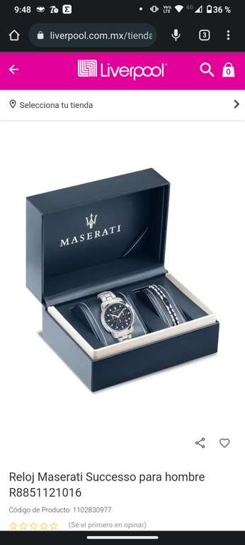 Liverpool: Reloj Maserati Successo para hombre R8851121016