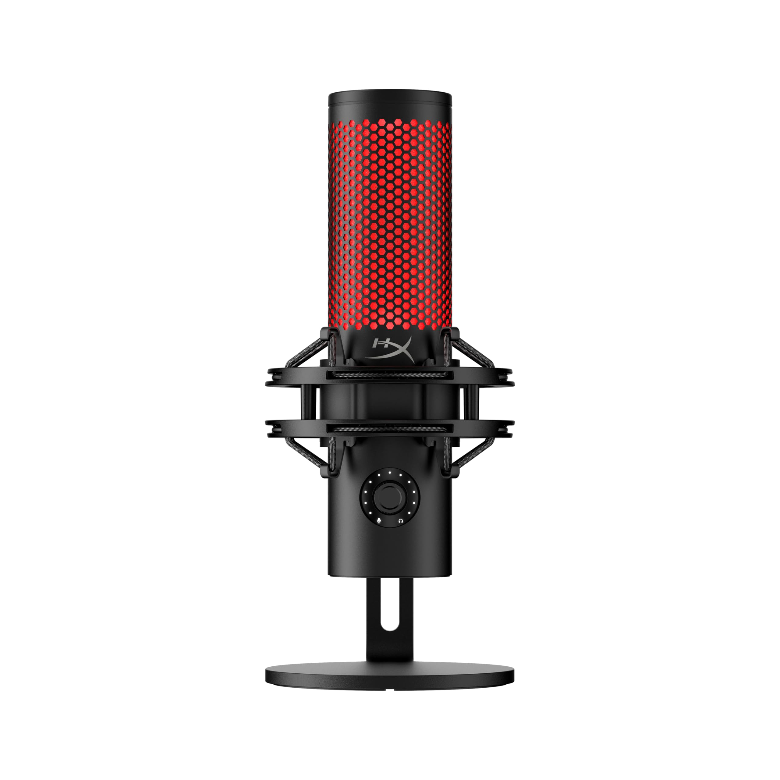 Amazon: HyperX QuadCast 2 - Micrófono USB para Juegos, transmisión y podcasting, Controles Integrados, iluminación LED