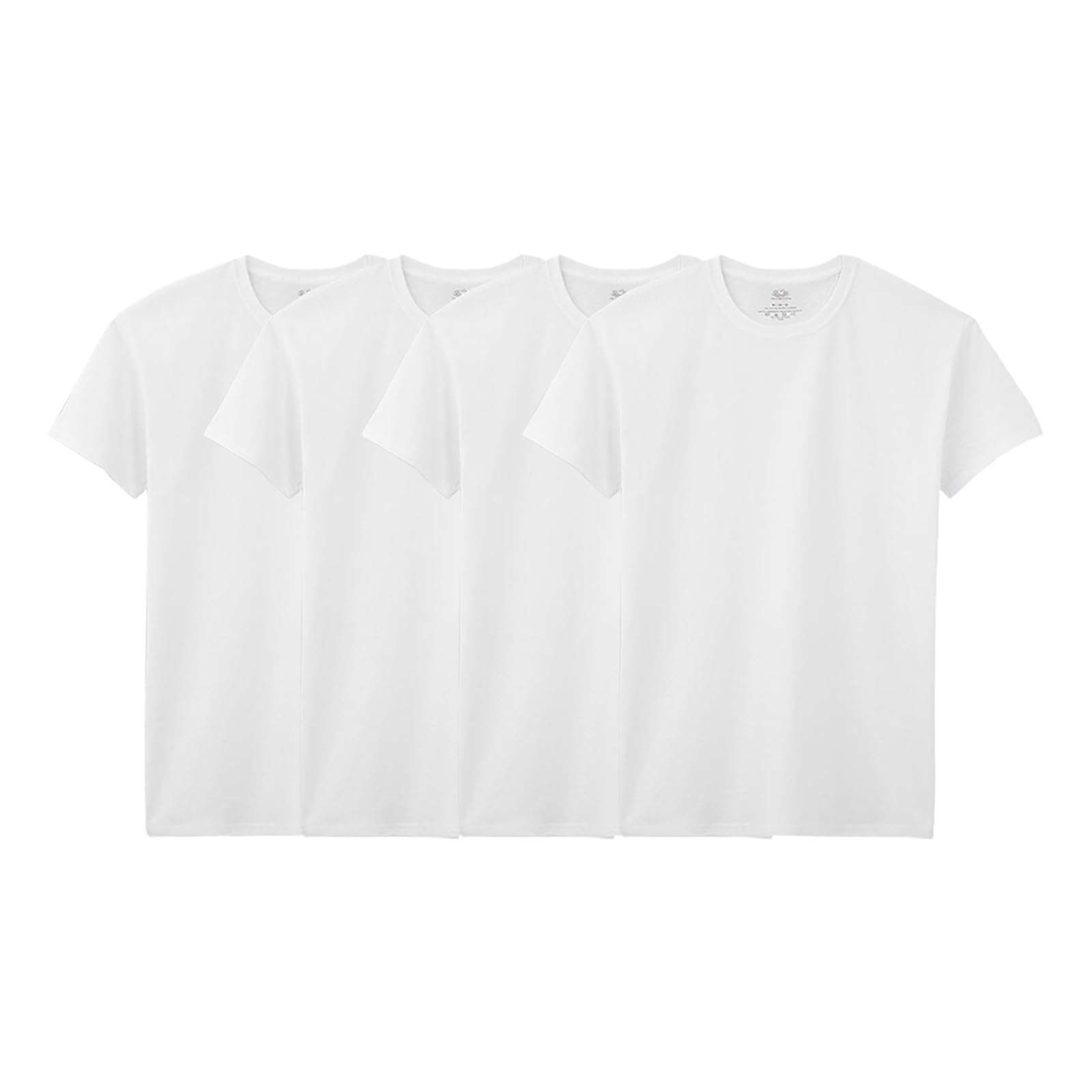 AMAZON: Fruit of The Loom Playera para Hombre, 100% Algodón, 4 Piezas (Cupón del vendedor, disponible todas las tallas)