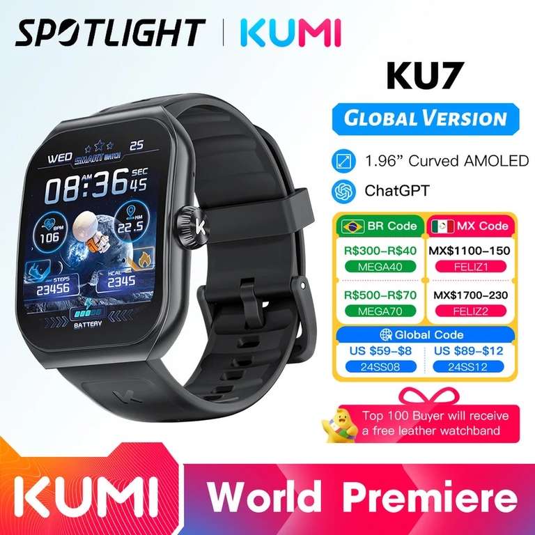 AliExpress: Kumi KU7 smartwatch