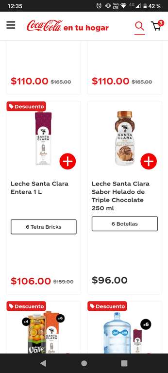 Coca Cola: Leche santa Clara en promoción en cdmx