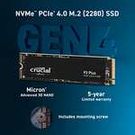Amazon: SSD Crucial P3 Plus 1TB M.2 PCIe Gen4