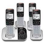 Amazon: VTech - Paquete de 4 Teléfonos Inalámbricos - Bloqueador de Llamadas - Identificador