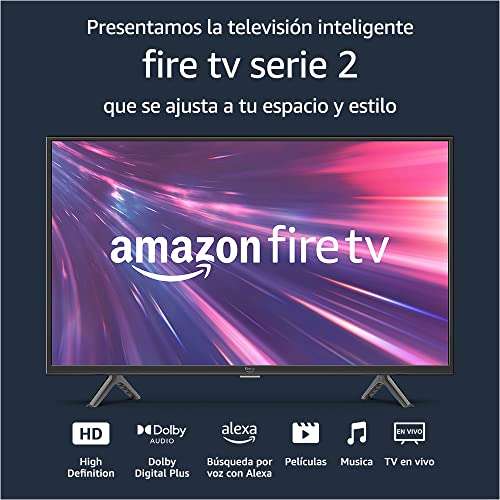 Amazon: Televisión inteligente Amazon Fire TV Serie 2 de 32” en HD de 720p para ver la TV en vivo