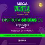 Megacable: 60 días gratis de Prime + 10 MB