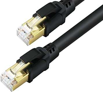 Amazon: Cable Ethernet Cat8, 40 Gbps, 2000 MHZ, 2mts, 132 pesos