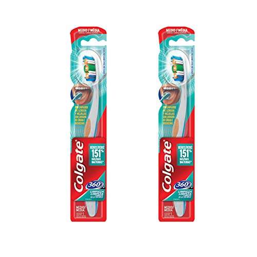 Amazon Pack Cepillo Dental Colgate 360, 2 Piezas Opción Amazon de "cepillo colgate"