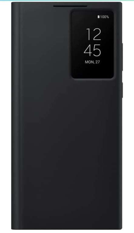 Amazon: Funda Protectora Samsung Galaxy S22 Ultra S-View, versión Estadounidense, Color Negro (EF-ZS908CBEGUS)