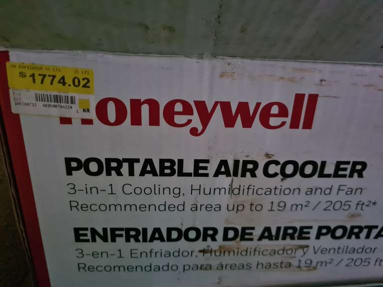Walmart: Enfriador de aire portátil honeywell cl152