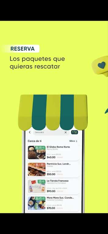 Google Play: Eachef, rescata pan y pasteles del globo,comida de restaurantes, etc.