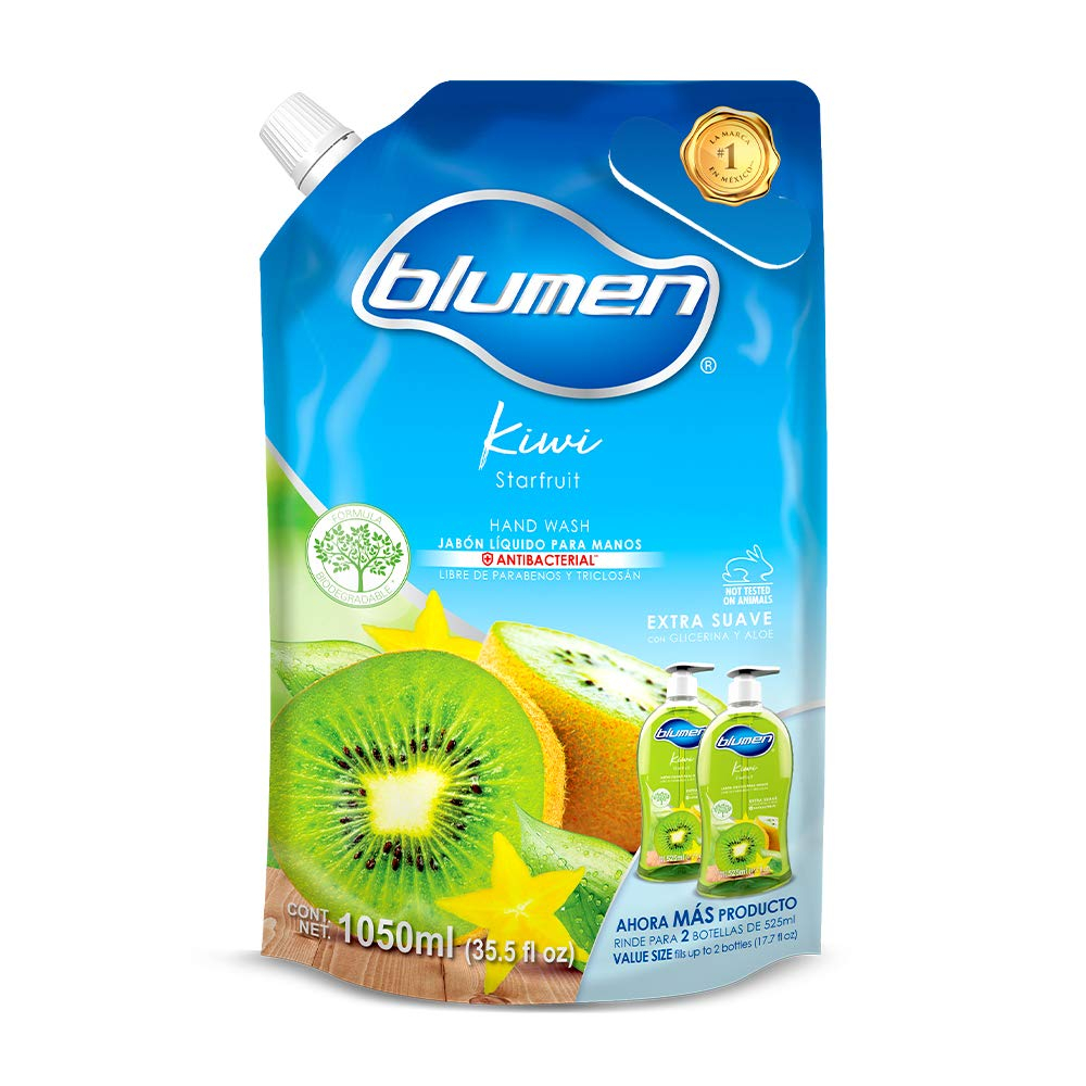 AMAZON: Blumen Jabón Líquido Kiwi Starfruit 1050 ml (Precio comprando 2 piezas)