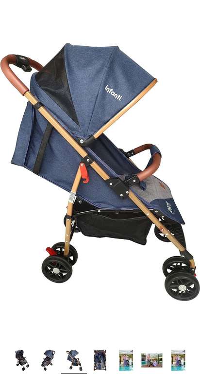 Amazon. Carriola Infanti, Baby Boys Stroller, Grey/Blue