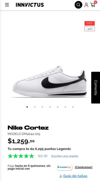 Tenis Casual Nike Cortez de Hombre | Innvictus