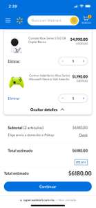 Walmart: “Sección Súper” Xbox series S + control (BBVA a 18 MSI)