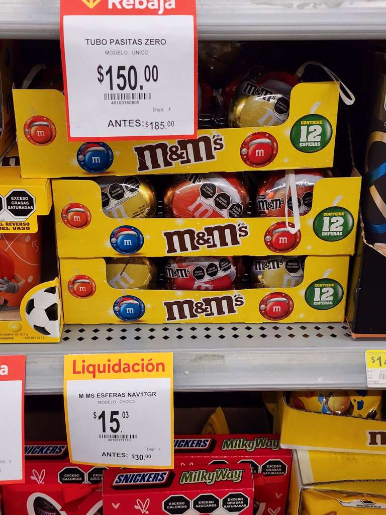 Walmart: M&M's Esfera en primera liquidación