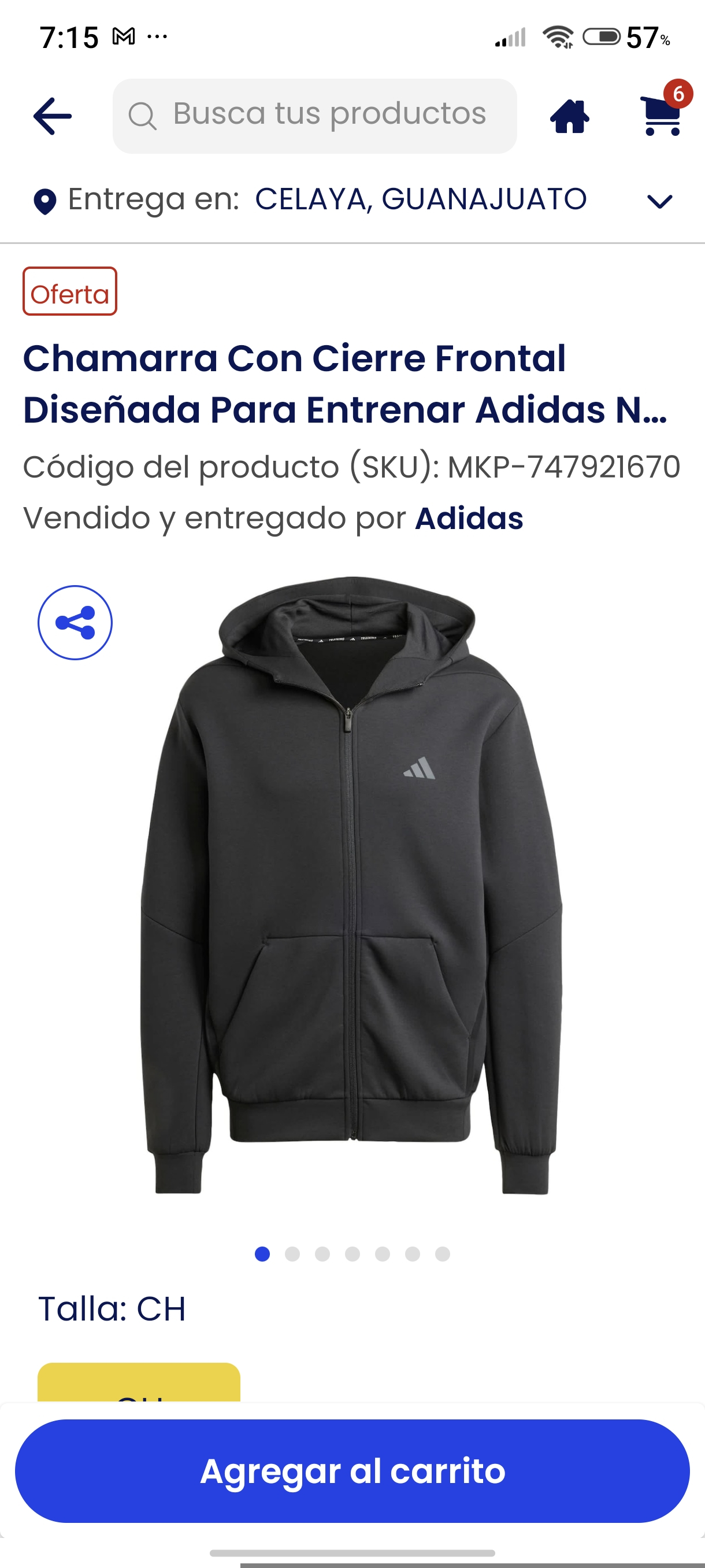 Coppel: Chamarra Adidas